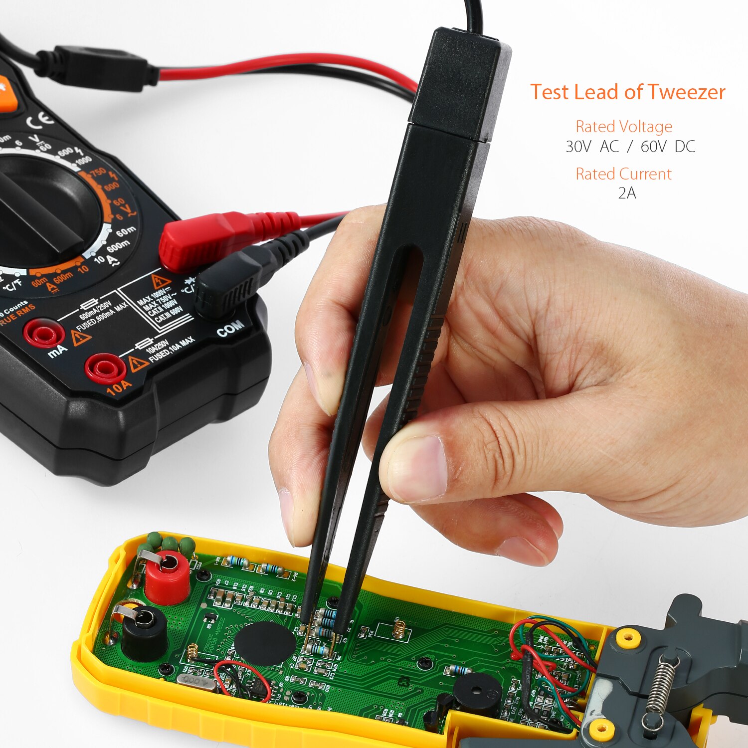 Meterk MK30 Electronic Test Lead Kits Multimeter Lead with Alligator Clips Accessories forDMM Digital Multi Meter & Clamp Meters