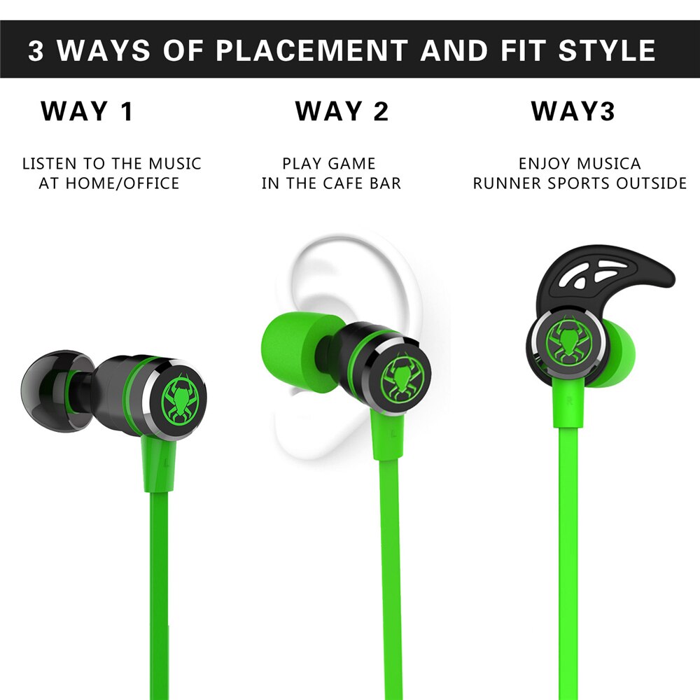 PLEXTONE G20 Earphones Gaming Magnetic Stereo In-Ear Earphone Computer Earbuds With Microphone Headset For phone PC