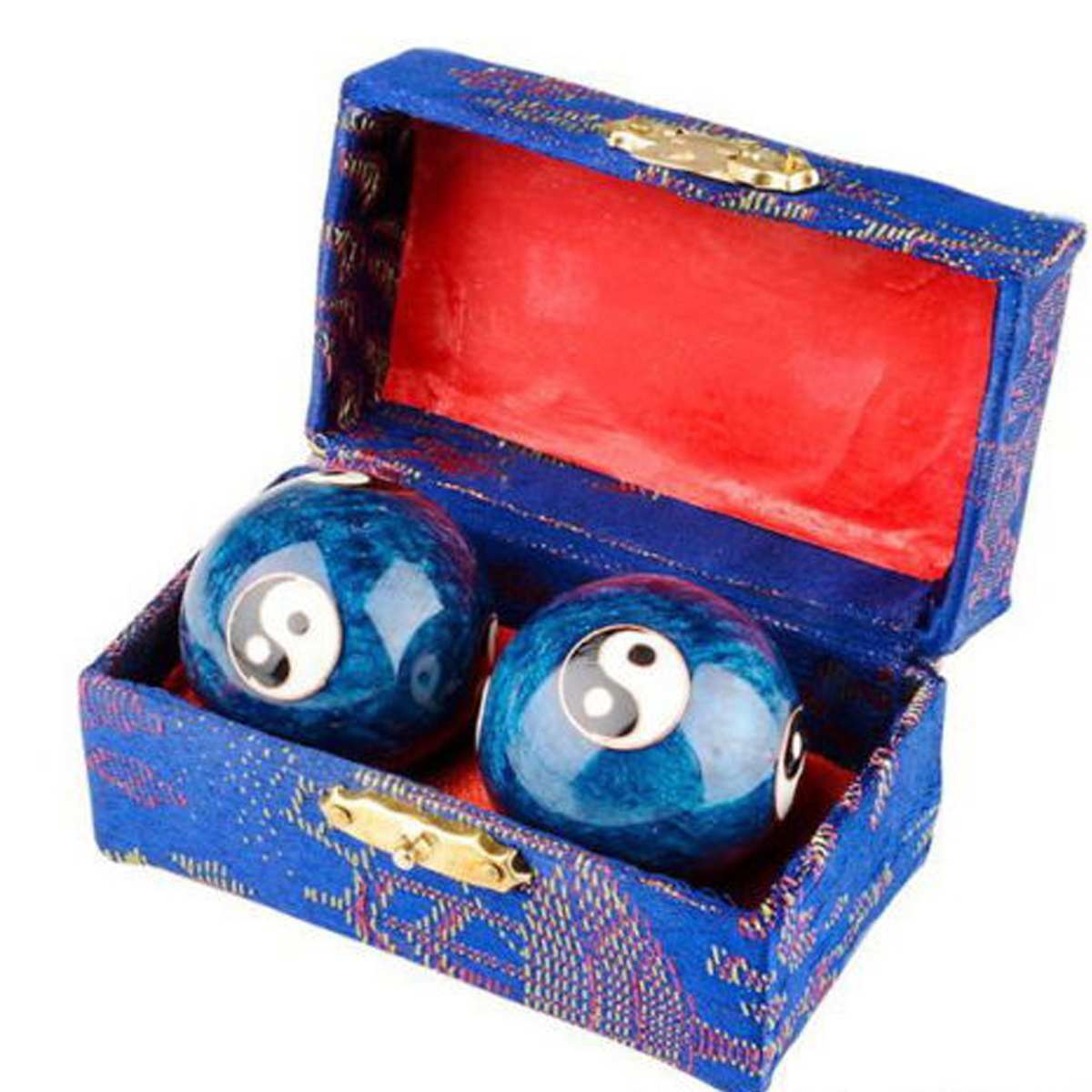 Chinese Health Daily Meditation Balls hand finger Exercise Stress Relief Baoding Balls Relaxation Therapy Yin Yang Handballs