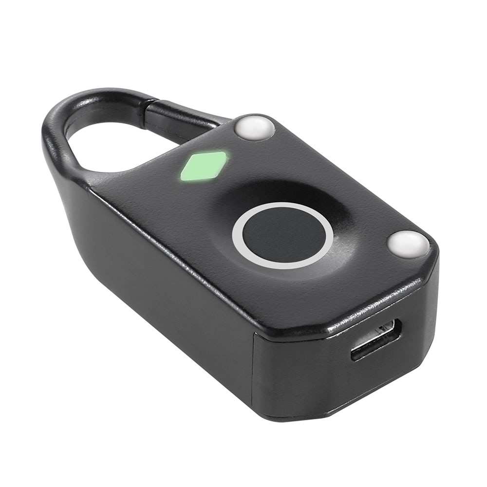 Smart nyckelfri dörr fingeravtryckslås snabb upplåsning usb uppladdningsbart hänglås bagage fall ryggsäck lås