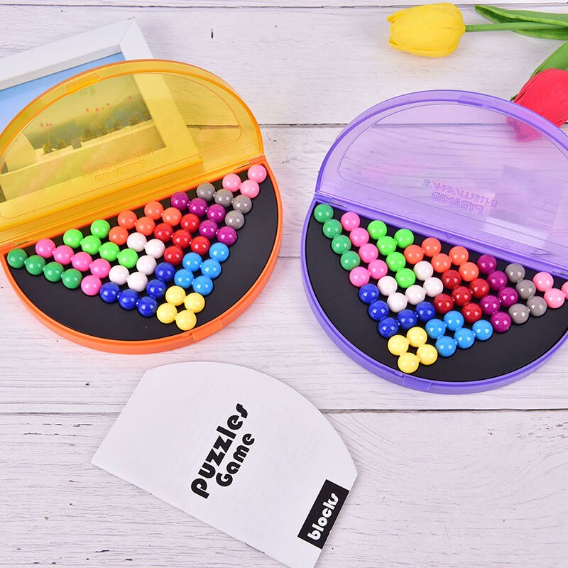 3D Puzzle logique esprit jeu 178 défis pyramide plaque jouet perles développement intellectuel jeu éducatif enfants jouets IQ perle