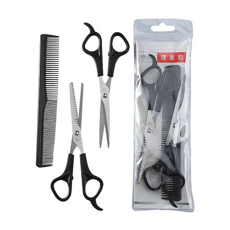 Tijeras para cortar el pelo peine, peluquería, Barbero, conjunto de adelgazamiento, corte de pelo, tijeras, cortador de pelo, peine: Default Title