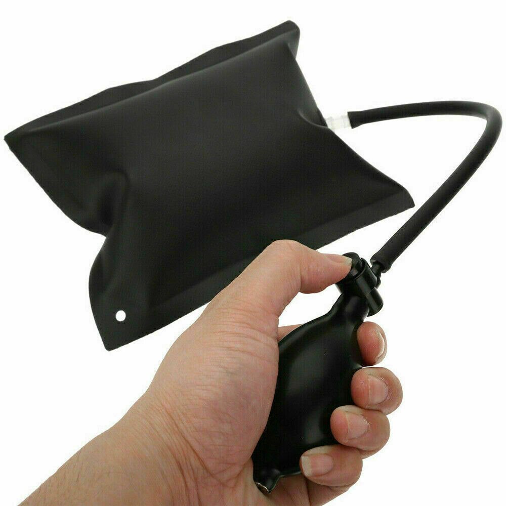 EIDRAN 15x17cm Universal Black Rubber Car Door Window Inflatable Wedge Pump Airbag Alignment Entry Shim