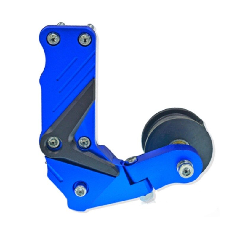 Rodillo tensor de cadena de ajuste Universal de aluminio para YAMAHA XSR 700 YS 250 CYGNUS GT ZY125T YBR 125Z XJ6 DIVERSION F, ETC.: Blue