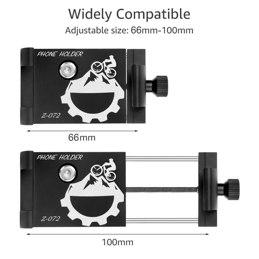 Brand G-81 Aluminum Bicycle Phone Holder for 3.5-6.2 Inch Smartphone Adjustable Support GPS Bike Phone Stand Mount Bracket