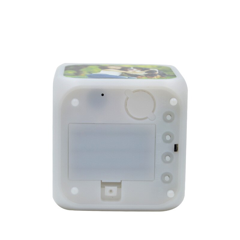 6pcs/lot style Sublimation Blank Colorful square LED alarm clock For Sublimation INK Print DIY