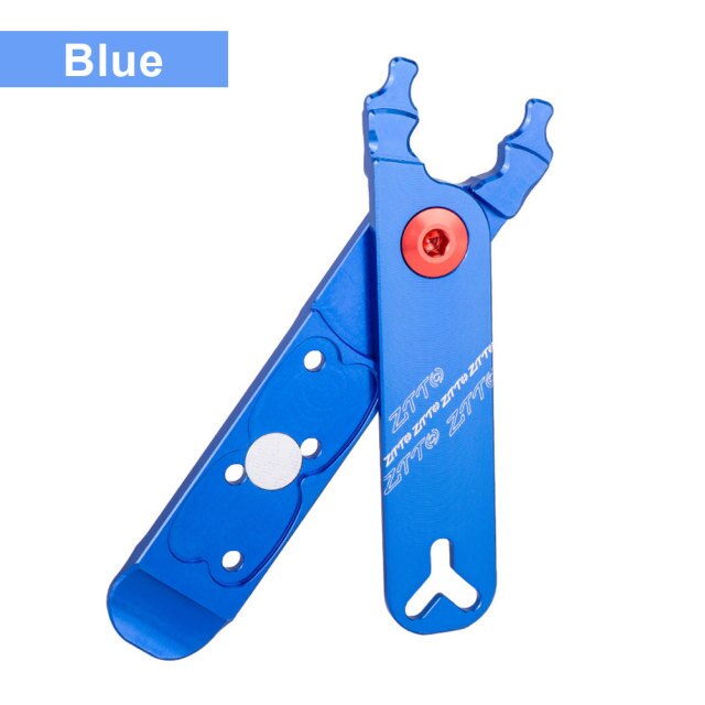 4-in-1 Bicycle Chain Magic Buckle Quick Release Buckle Splitter Bicycle Chain Repair Tool Bicycle Chains Remover Valve Tools: Blue