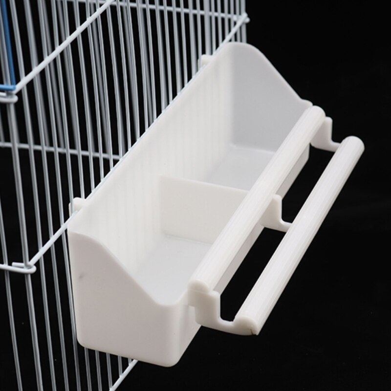 Q0KF Plastic Hanging Bowl for Poultry Parrot Pigeon Parakeet Cage Poultry Feeder Parrot Birds Plastic Feeding Bowl