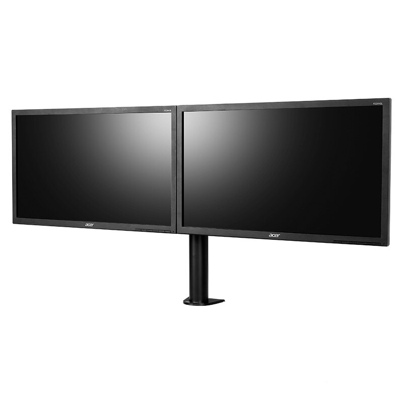 Dual Monitor Stand Arms Fully Adjustable Desktop Two LCD Monitor Mount Display Stand for 10"-30" Max Support 10KG Per Arm