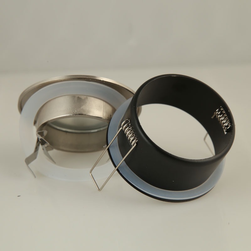 Verzonken Douche Downlight Kit Spot Light Montage Badkamer IP65 GU10 GU5.3 Socket Ronde Led-lampen Armatuur Plafond Bulb Lamp Frame