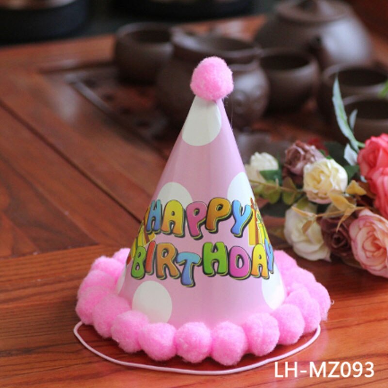 Bursdag låve låve regnbue bursdagsfest lue chlid krone dekorasjon papir lokk tegneserie mønster festival fargerik lue