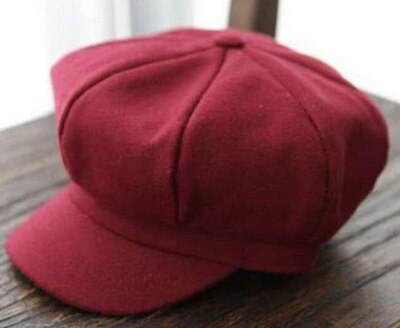 Enfant bébé béret chapeau pour garçons filles enfants gavroche Casquette plate Casquette printemps automne solide rouge noir gris 2-6Y