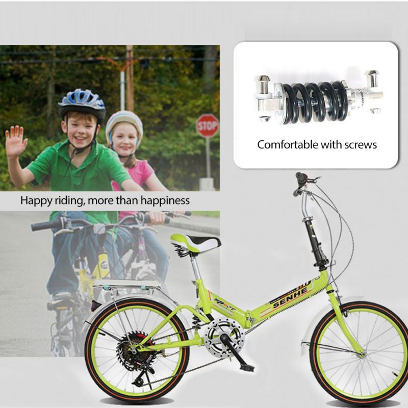 Bicycle rear spring shock absorber Mountain bike shock absorber Compressor Bicycle folding bike spring shock absorber