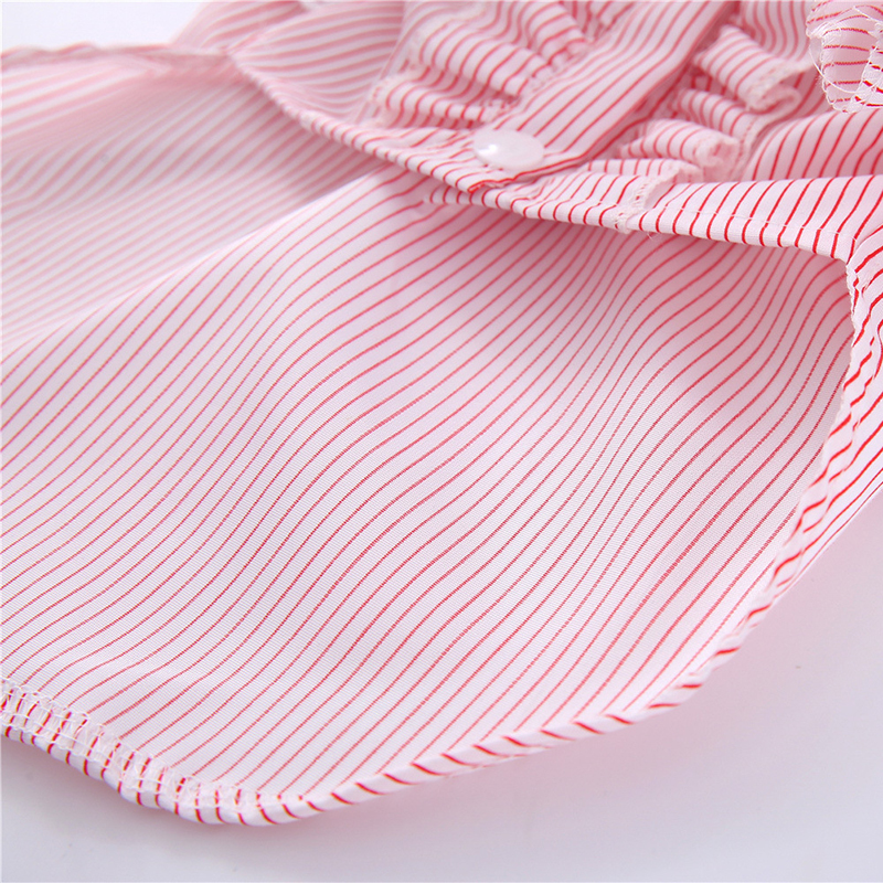 Doux rayure chat de compagnie chemise jupe coton chat vêtements été animaux robes pour petits chats chien Katten vêtements Kedi ropa para gato