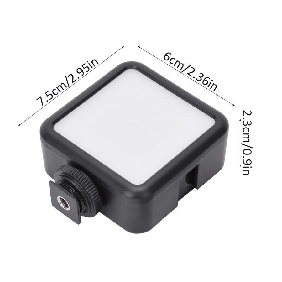 Ulanzi VL49 Mini LED Video Light Portable Rechargeable Fill Light with Triple Cold Shoe Mount for Phone Cage SLR Vlog Camera