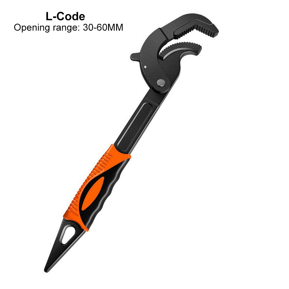 14-30mm/30-60mm Universal Pipe Wrench Open End Spanner High-Carbon Steel Adjustable Wrenches Tool Home Plumber Multi Hand Tool: Large