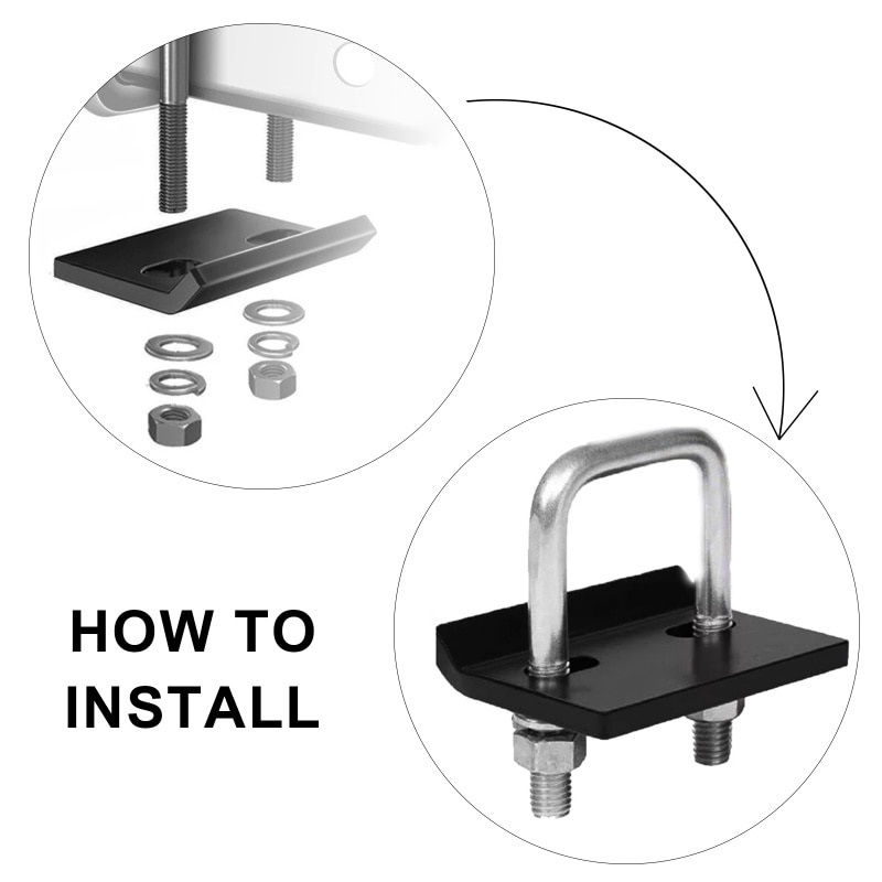 Auto U-Bolt Zware Anti-Rammelaar Stabilisator Demper Hitch Tightener Lock Down Tow Klem Algemene trailer Koppelingen Accessorie