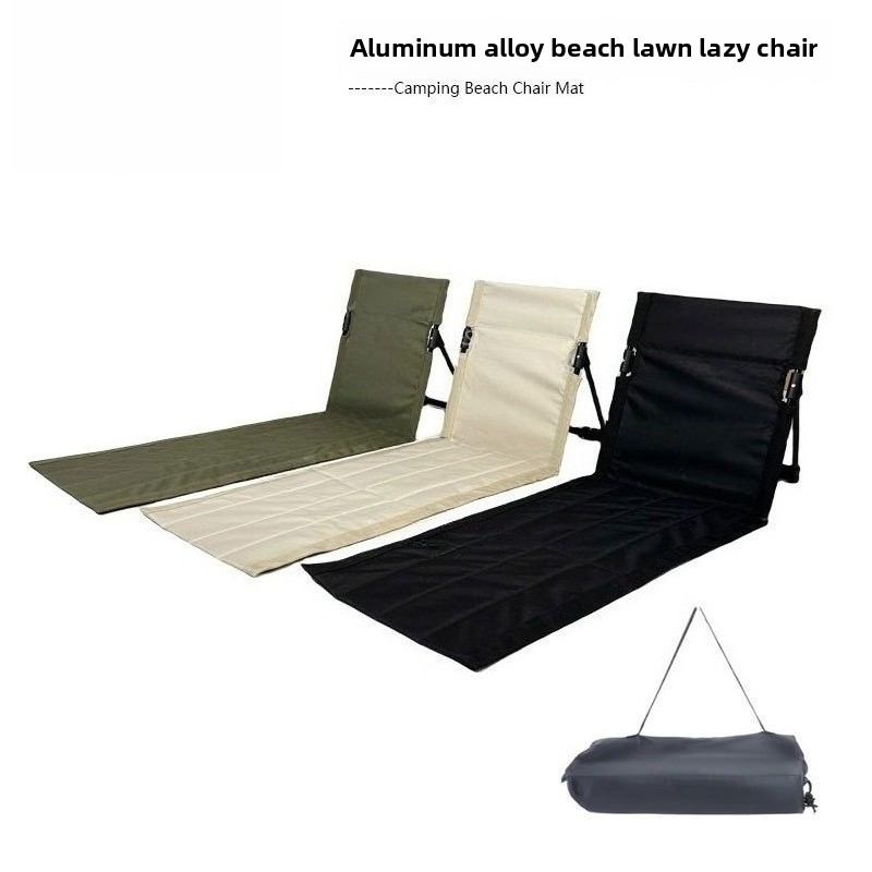 Chaise d'extérieur, poteau de support en alliage d'aluminium, chaise de pelouse, chaise pliante étendue portable de camping pour plage paresseuse, chaise de pelouse