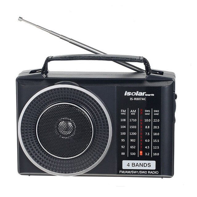 Multi-Band Radio Bluetooth Audio Weersverwachting Draagbare Retro Fm/Am/SW1/SW2 Radio Ontvanger Luidspreker multiband Radio: Default Title