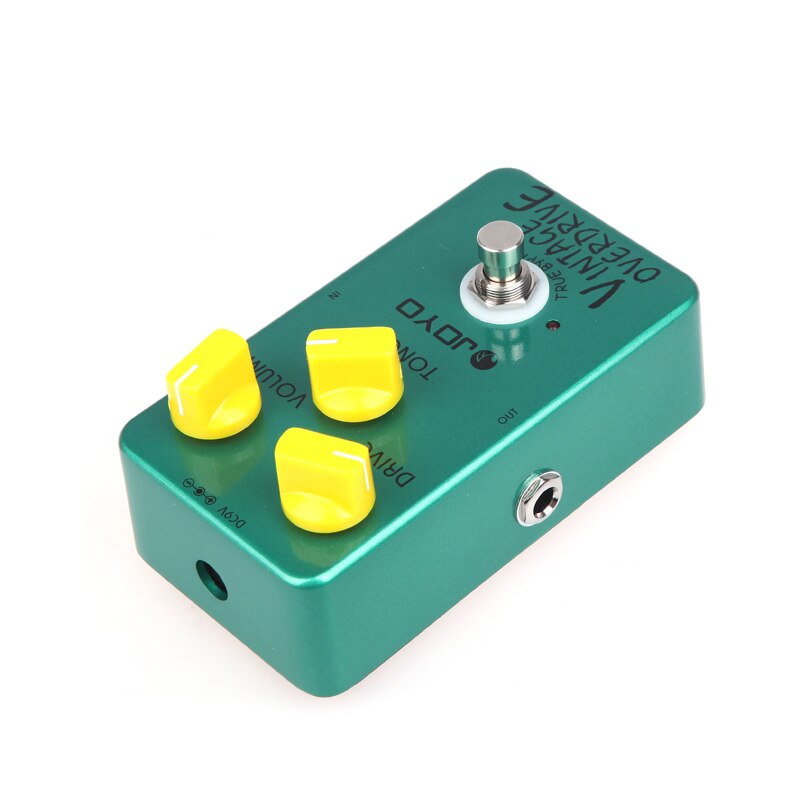 Joyo JF-01 guitarra efecto Pedal Vintage Overdrive guitarra eléctrica Pedal verdadero Bypass bajo ruido Pedal guitarra partes Accesorios