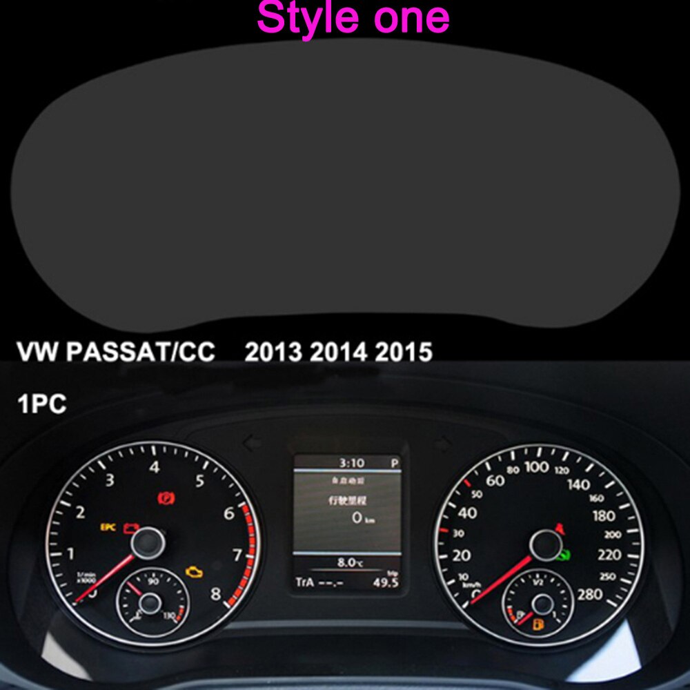 Bil styling instrumentpanel skyddande film instrumentpanel skärmskydd för vw passat  b8 cc sagitar bil klistermärken tillbehör: Passat /cc 2013-2015
