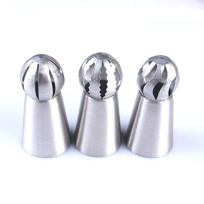 3 stks/set Cake Icing Nozzles Piping Tips Rvs Keuken Bakken Gebak Tool Lace Gebak Cake Decorating Tool