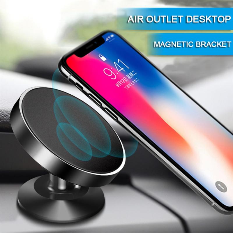 Auto Telefoon Houder Magnetische Magneet Telefoon Mount Voor Iphone 12 11 X Samsung Xiaomi Huawei Air Vent Clip Smartphones Stander