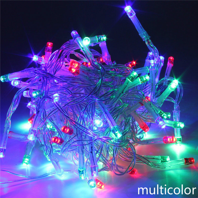 7-kleuren LED Fairy Lichtslingers Batterij-aangedreven buiten Waterdichte LED Lichtslinger Kerst Verjaardag Home Party Decor Lamp: green / 300w