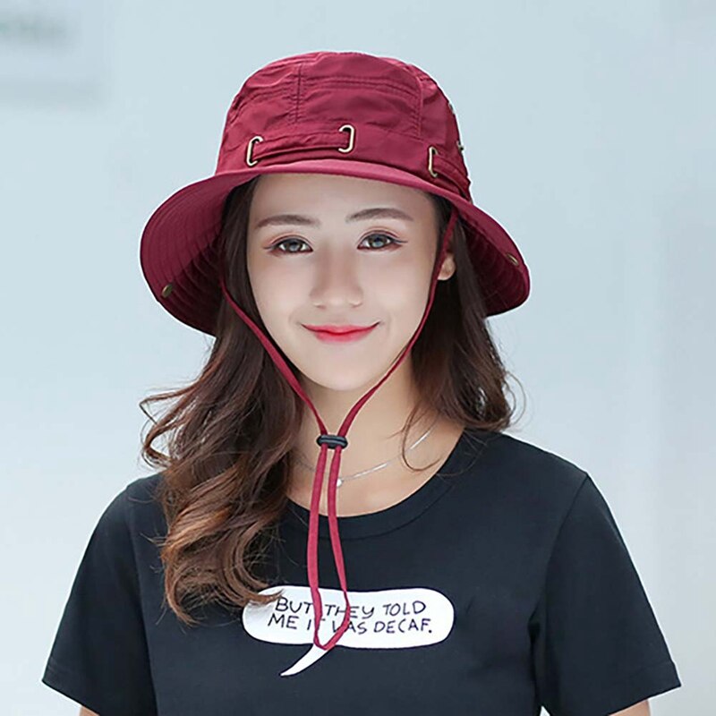 Outdoor Sun Hat, Waterproof Fishing Hat Sun Protection Summer Boonie For Men And Women Foldable Bucket Hat For Hiking2020