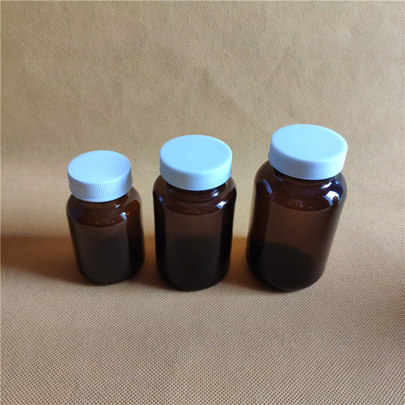 75ml Brown wide mouth glass reagent bottle Chemical Reagent Bottle Brown glass sample bottle Matching PTFE gasket
