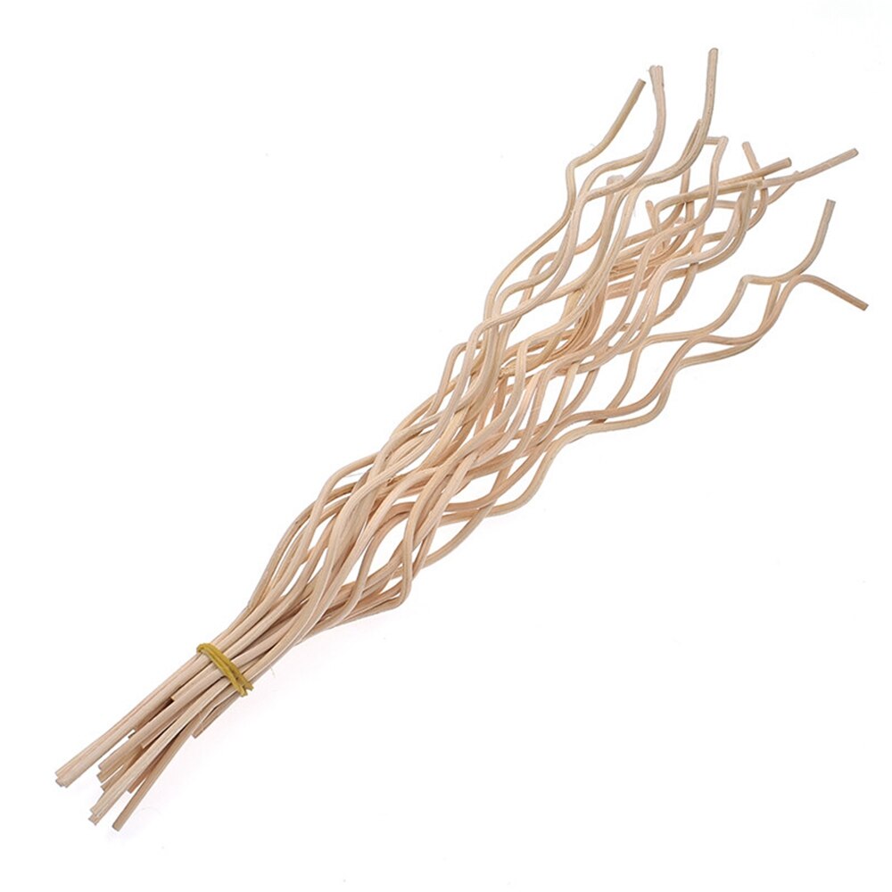 20Stck Wellig Rattan Lufterfrischer Schilf Für Schlafzimmer Wc Diffusor Stöcke Heimat Dekor Flüchtigen Stock Diffusor Ersatz: Holz Farbe 20Stck