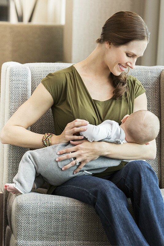 Maniche Raglan multi-funzionale allattamento al seno vestiti di cura di maternità vestiti camicia T-Shirt le donne in gravidanza alimentazione camicia a maniche corte