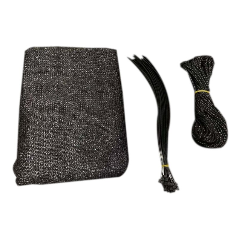 Black/Grey Balcony Privacy Cover Mesh For Home Yard Courtyard Patio Balcony Garden Cover Summer Sun Protect Outdoor: Black