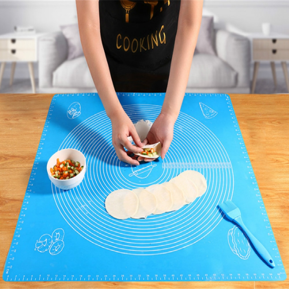 Silicone Mat 70x70cm Silicone Baking Mat Bread Pastry Mat Candy Rolling Dough Mat Non-Stick Cake Mat Silicone Cake Baking Tools