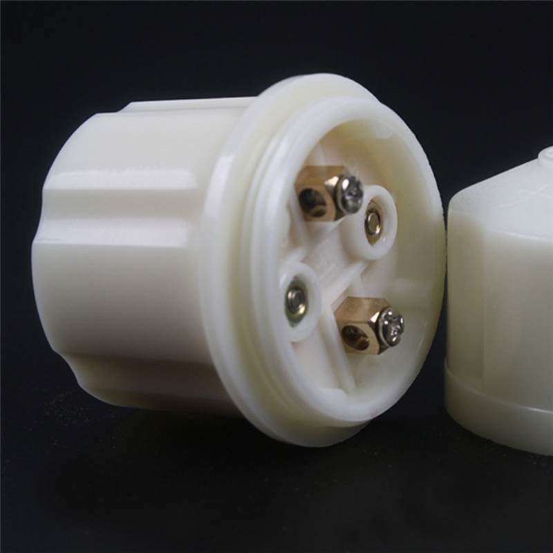 E27 6A Round Plastic Base Screw Light Socket Bulb Adapter Lamp Holder AC250V for Bulbs or Lights Candelabra Sockets Conversion