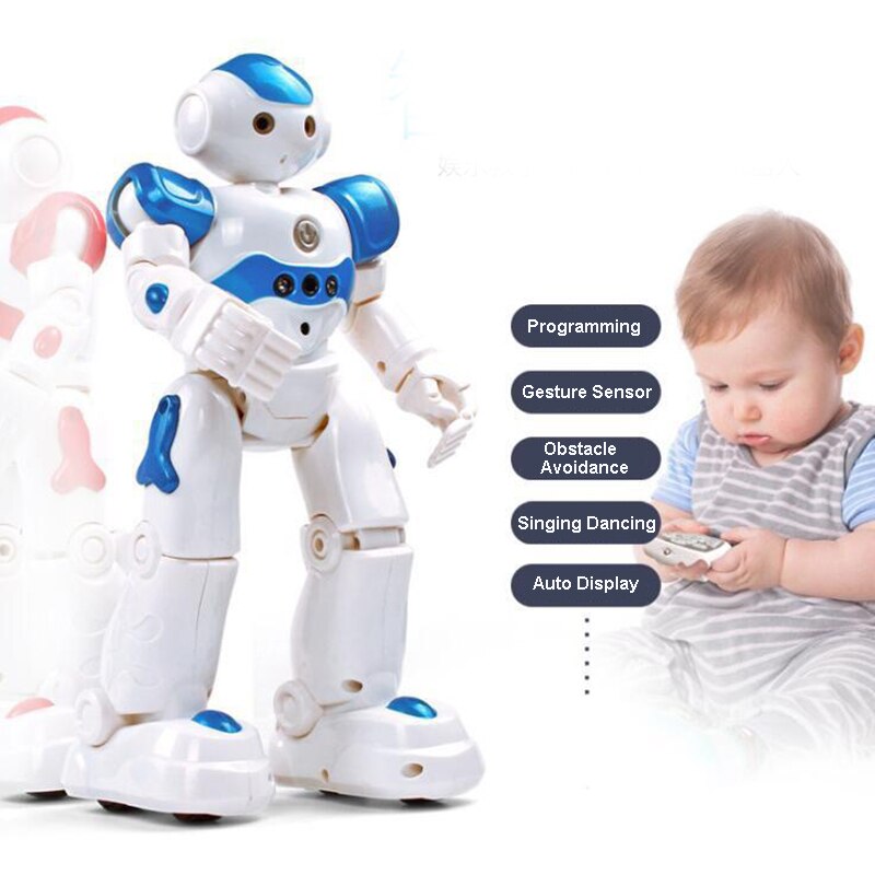 Robot de juguete a control remoto para niños, juguete educativo de Robot inteligente que canta y habla, con sentido humanoide inductivo, de Navidad