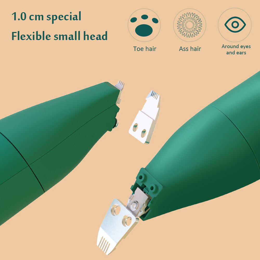 4 in 1 Pet Grooming Kit Rechargeable Pets Haircut Trimmer Cat Dog Paw Nail Grinder Foot Cutter Animal Hair Modeling