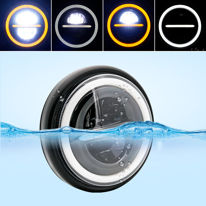 Phare Led universel de 7 pouces pour motos, pour Harley Sportster Cafe Racer Bobber Honda CB400, 7.5 pouces