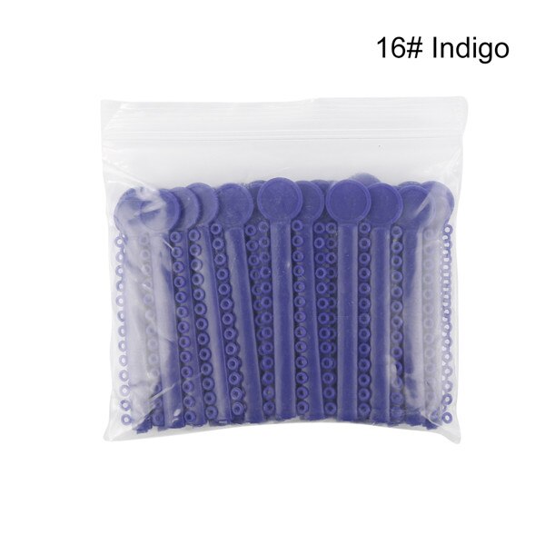 Y & W & F 40 pcs/pack liens de Ligature élastomère dentaire orthodontie élastiques bandes de caoutchouc soins des dents couleur vive soins buccaux: Gris