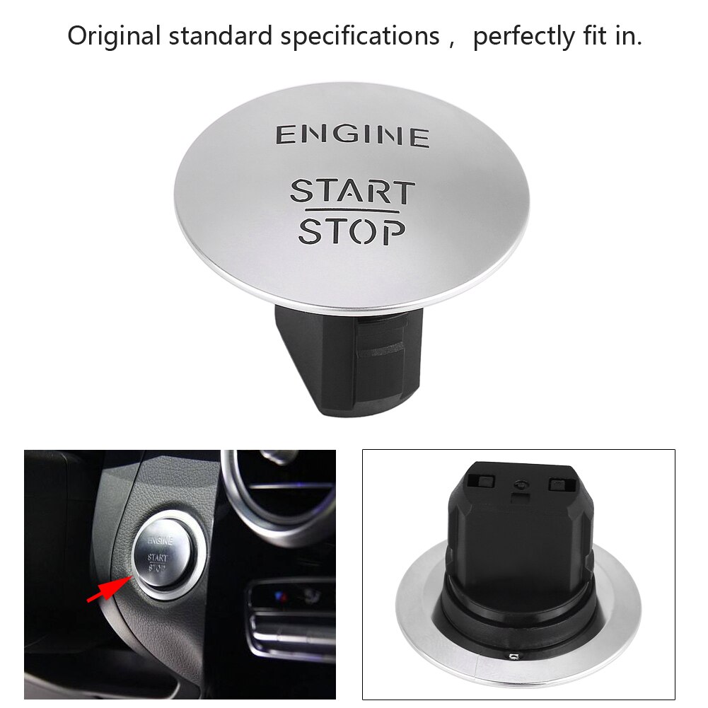Car Start Stop Push Button Ignition Switch Keyless Stop Push Button Ignition Switch for Mercedes-Benz A B C E F Class