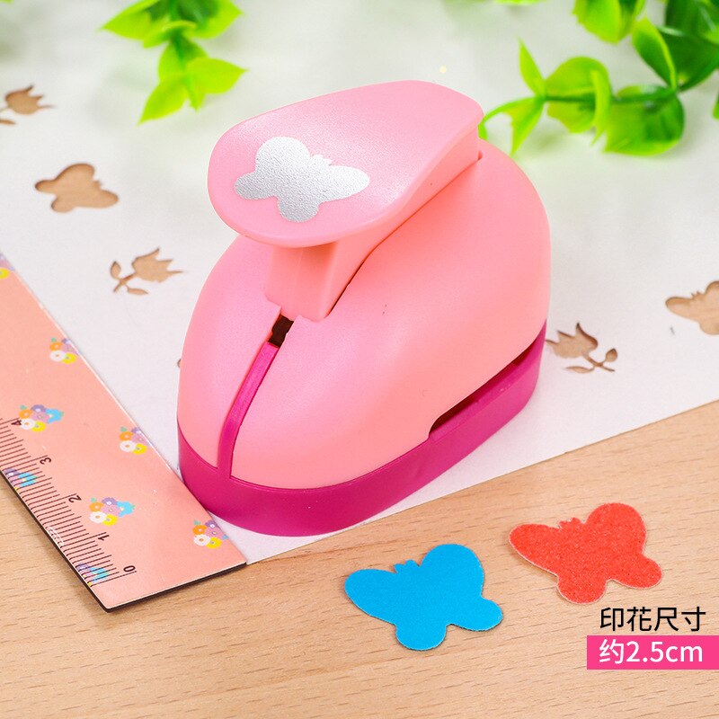 1pcs 2.5cm/1.5cm Mini Paper Punch for DIY Card Punch Device Engraving Cutter Machine Handmade Materials for Kindergarten: 2.5cm butterfly