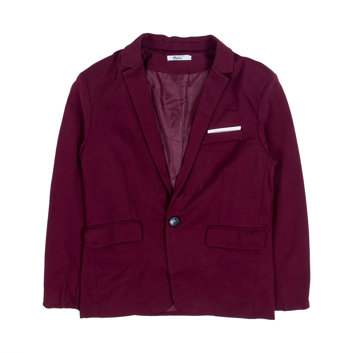 Plus Size Suit Men Blazers Formal Men Slim Fit One Button Suit Blazer Business Blazers Men: Burgundy / M