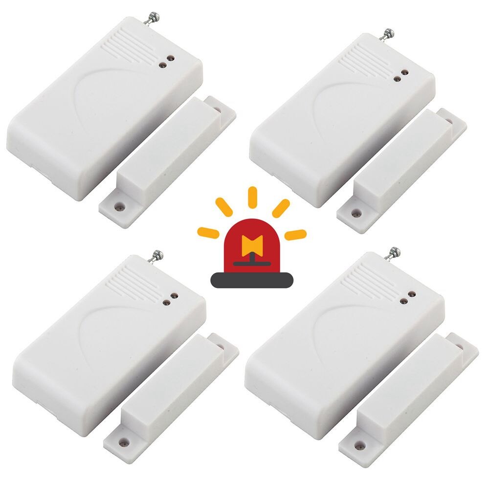 Wireless Home Security System Auto Dial PSTN Telephone Line Burglar Set WIFI 433MHz GSM Alarm System Remote Control Sensor Kit: 4 Pcs Alarm