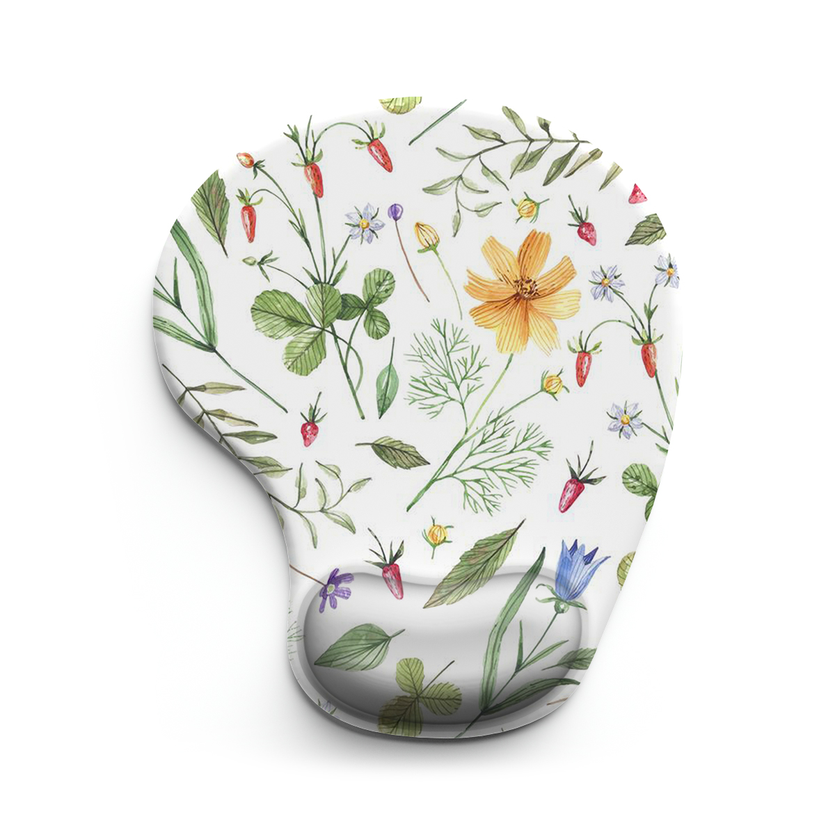 Luipaardprint & Landschap Serie Pols Muismat Ergonomisch Zacht Antislip Polssteun Ondersteuning Mat Computer Muismat voor Kantoor PC: Donkerblauw