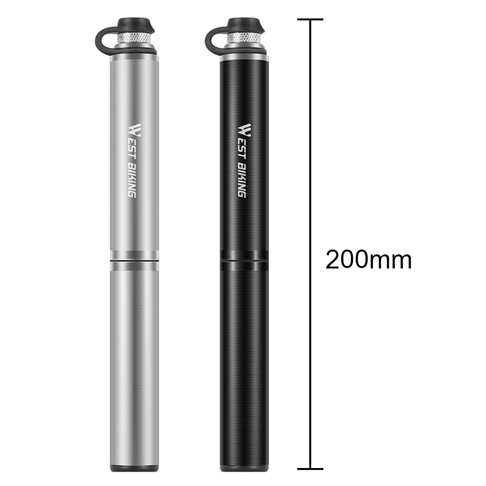 WEST BIKING Universal Mini Bicycle Air Pump 160PSI Mountain MTB Road Bike Cycling Portable Tire Presta Schrader Valve Pump Baske