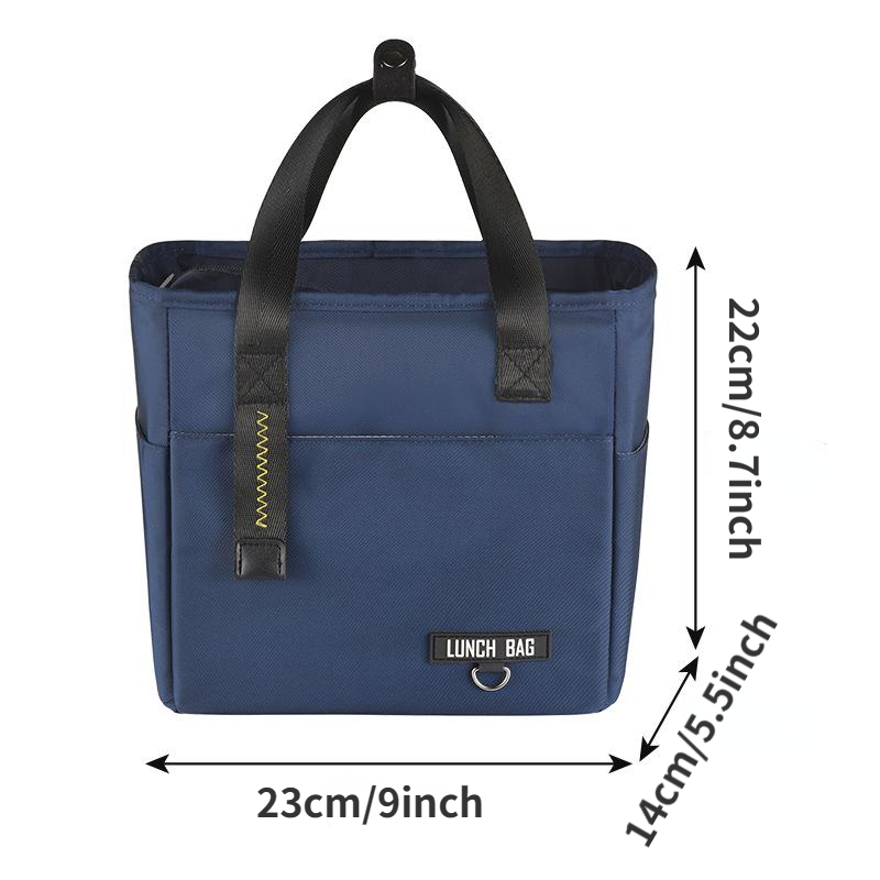 Insulated Bento Lunch Box Thermal Bag Large Capacity Food Zipper Storage Bags Container Cooler Travel Picnic Handbags