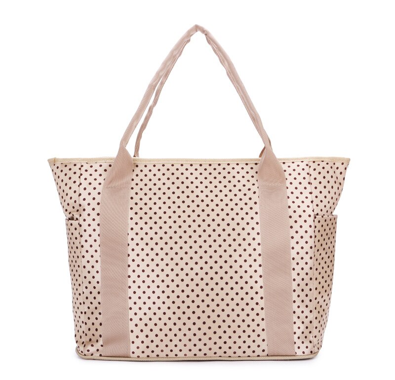 Ankommling Hand Luiertas Multifunctionele Mode Koreaanse Stijl Mama Bag Classic Verkoop Zwangere Vrouwen Moederschap Pakket: Coffee Polka Dot