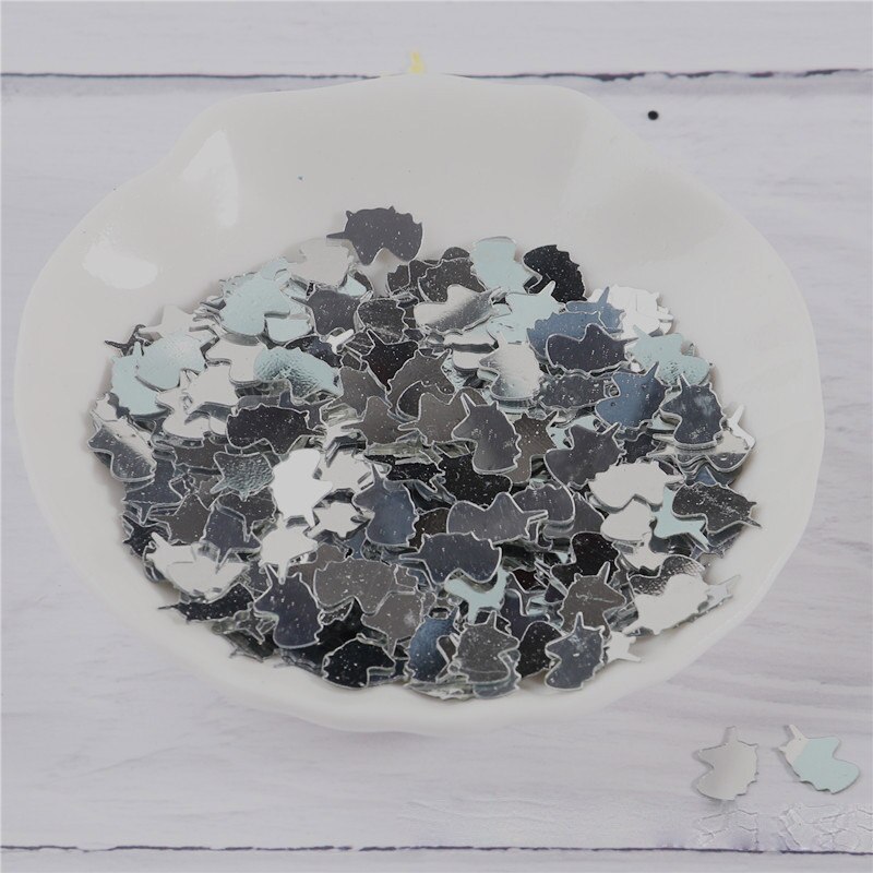 5*8mm eenhoorn hoofd nagel pailletten handleiding diy materiaal feestdecoratie pailletten pvc bulk pailletten kledingaccessoires  jj319: 19
