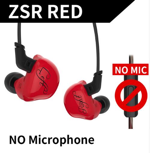 Kz Zst Zsr Anker Dual Driver Oortelefoon Afneembare Kabel In Ear Audio Monitoren Geluidsisolerende Hifi Muziek Sport Oordopjes: KZZSRRednomic
