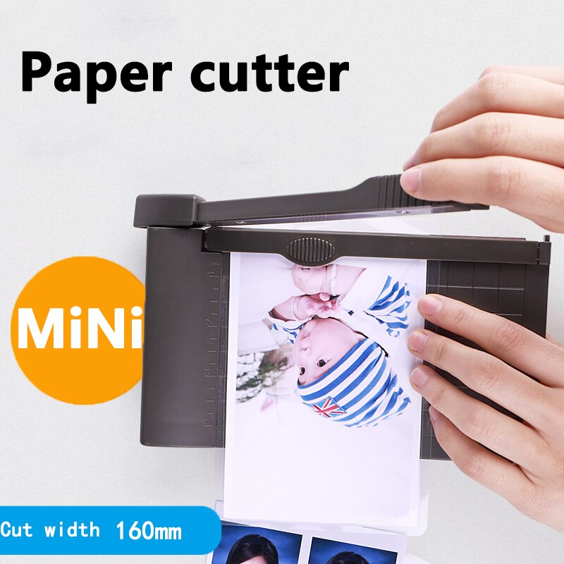 Recortadora de papel A5 de 1-6 pulgadas, Guillotina de papel fotográfico con regla integrada, cortador de papel Universal, suministros de corte de papelería para oficina y escuela